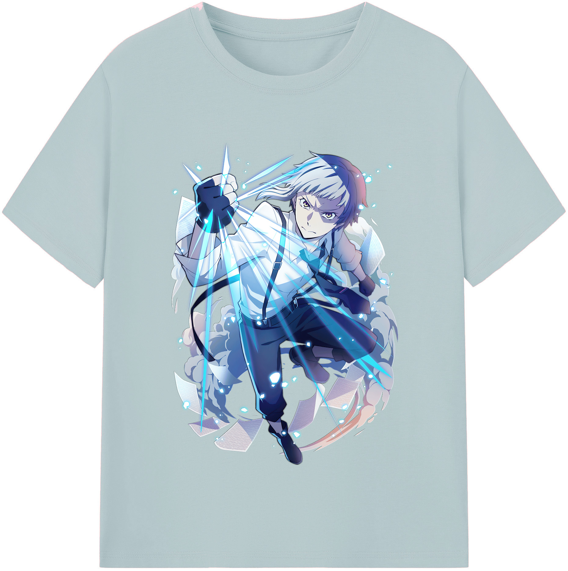 （画像用） 文豪ストレイドッグス Bungo Stray Dogs 綿100％半袖Tシャツ（フロントプリント）